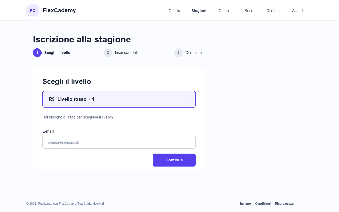 Iscrizione diretta per nuovi allievi e famiglie